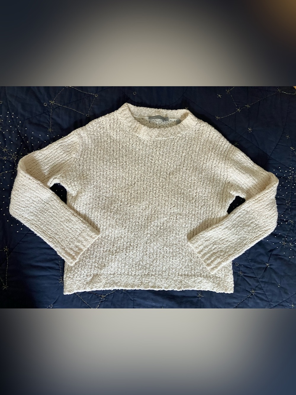 Vince Cream nubby merino sweater